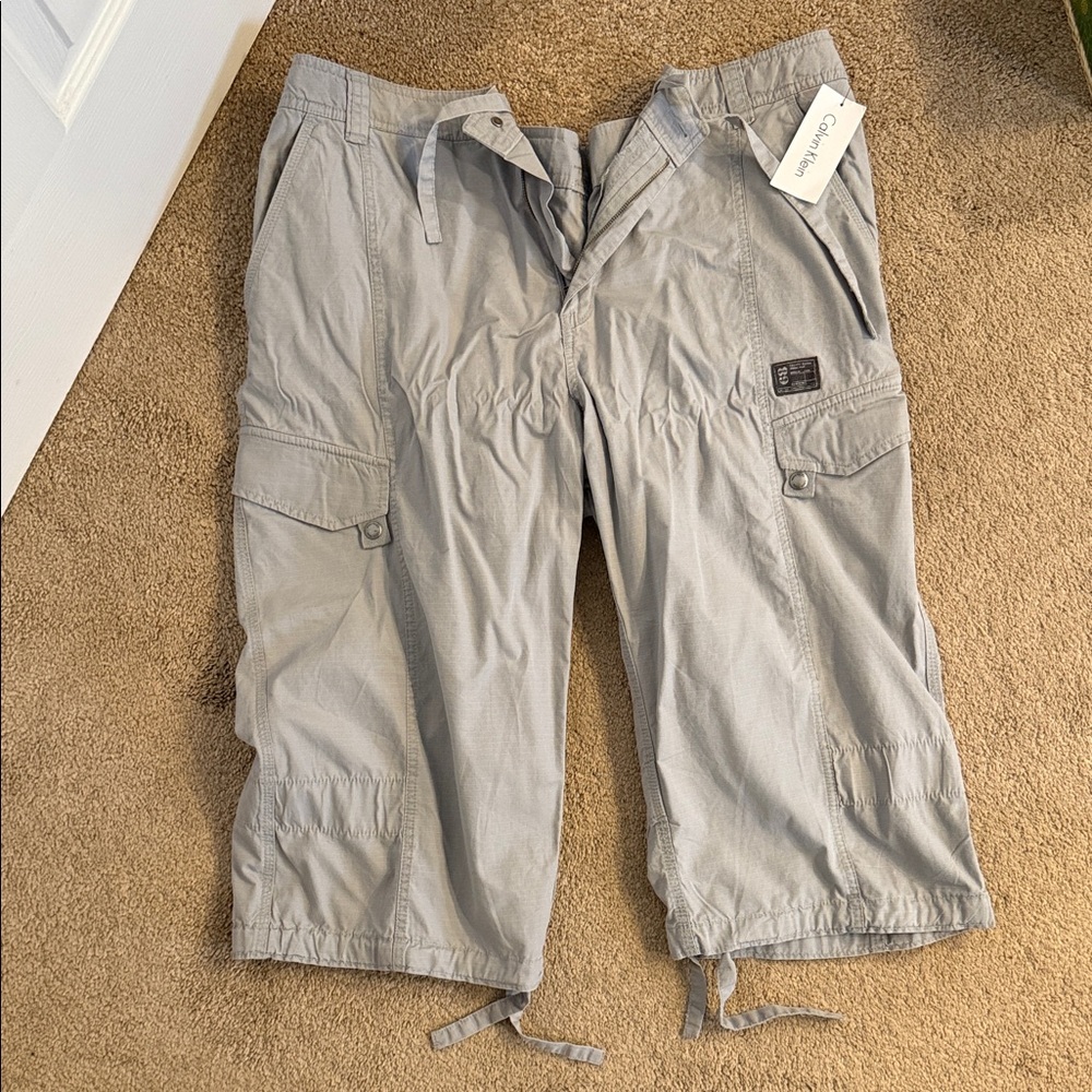 Calvin Klein Light Gray Cargo Pants